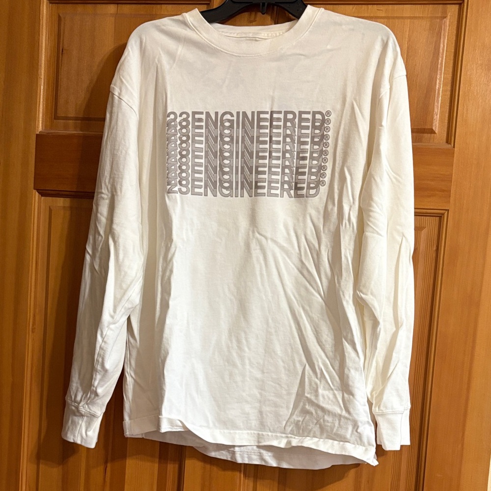Jordan White Long Sleeve Men's Tee